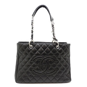 Chanel GST Grand Shopping Tote Bag for Women, A50995, Caviar Leather, Black